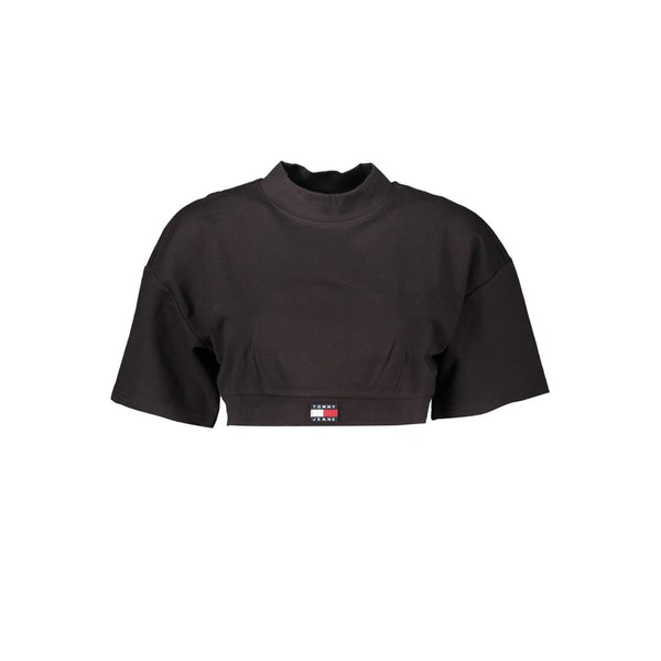 Black Elastane Tops & T-Shirt