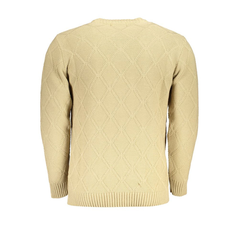 Beige Fabric Sweater