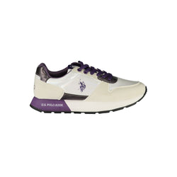 White Polyester Sneaker