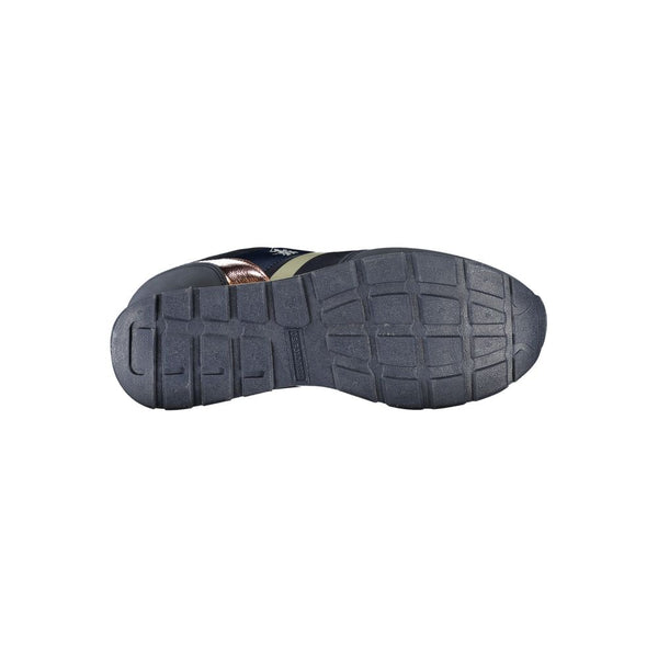 Blue Polyester Sneaker