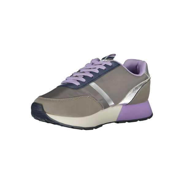 Gray Polyester Sneaker