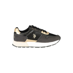 Black Polyester Sneaker