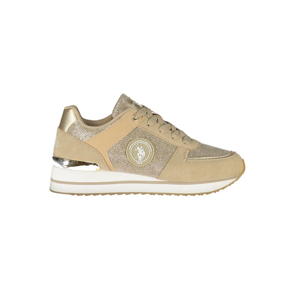 Gold Polyester Sneaker