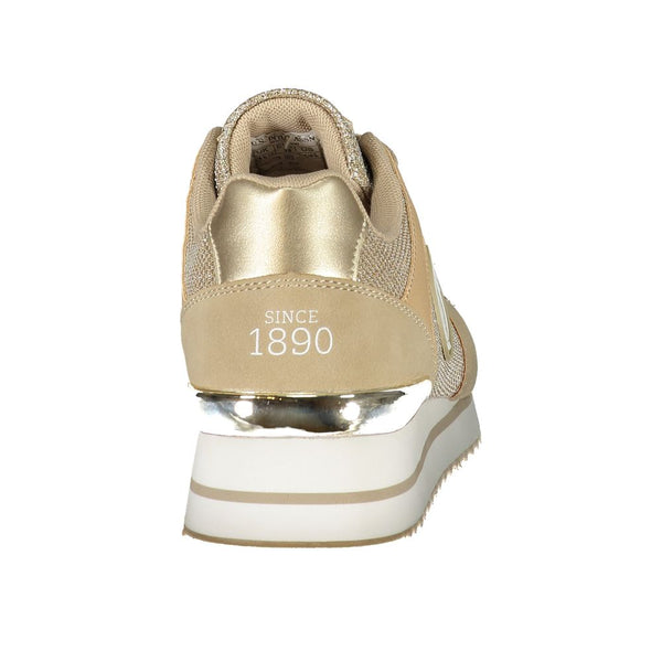 Gold Polyester Sneaker