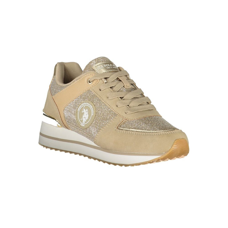 Gold Polyester Sneaker