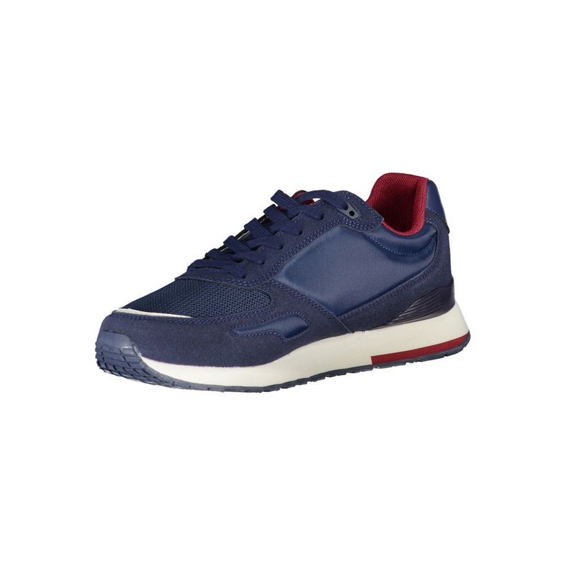 Blue Polyester Sneaker