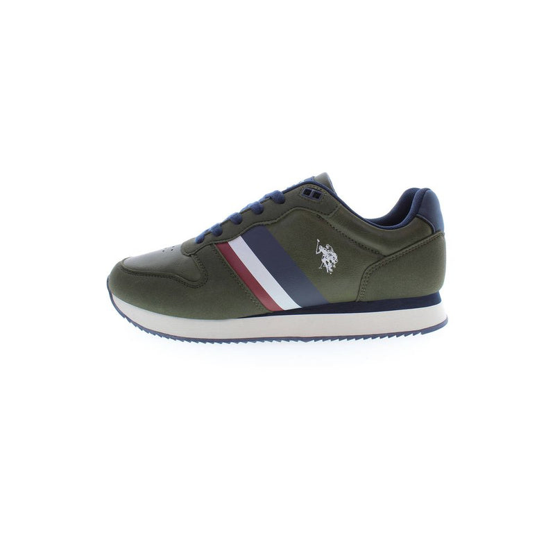 Green Polyester Sneaker