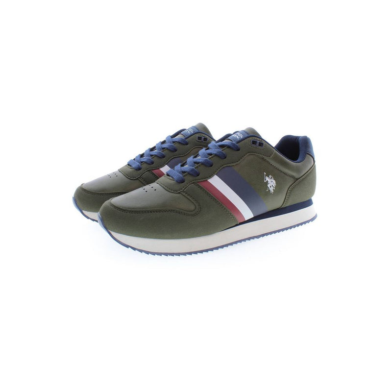 Green Polyester Sneaker