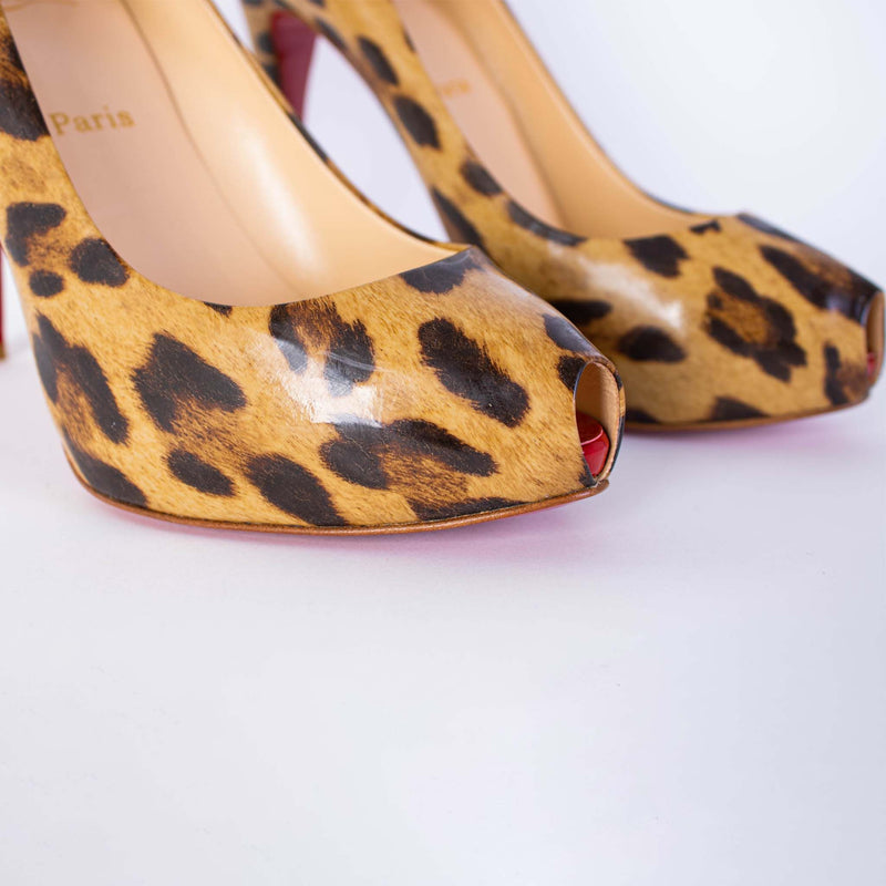 Christian Loboutin Printed Leopard Pumps