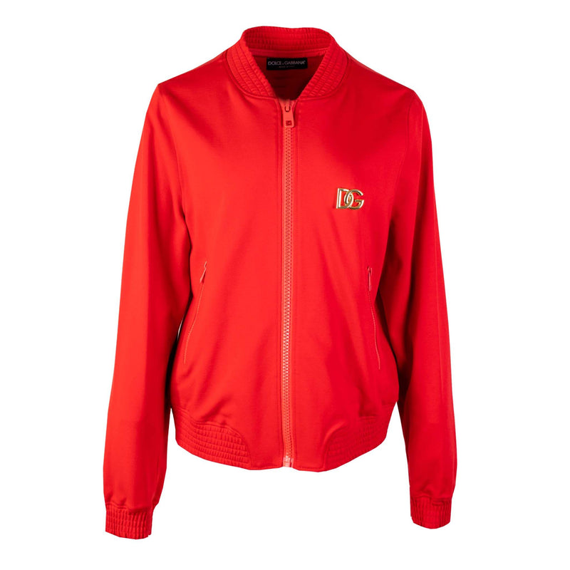 Dolce & Gabbana Red Bomber Jacket