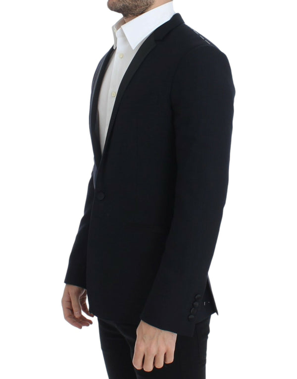 Blue wool GOLD slim fit blazer