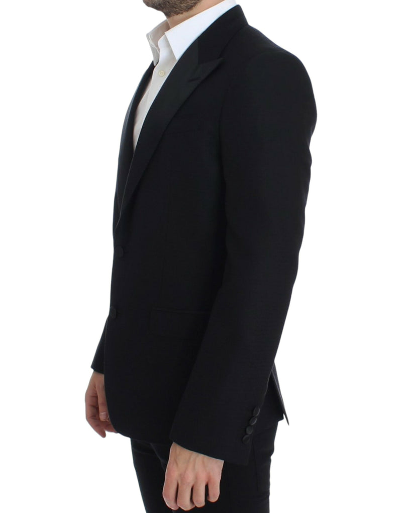 Black wool silk SICILIA blazer