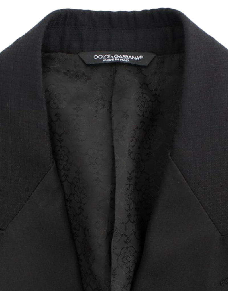 Black wool silk SICILIA blazer