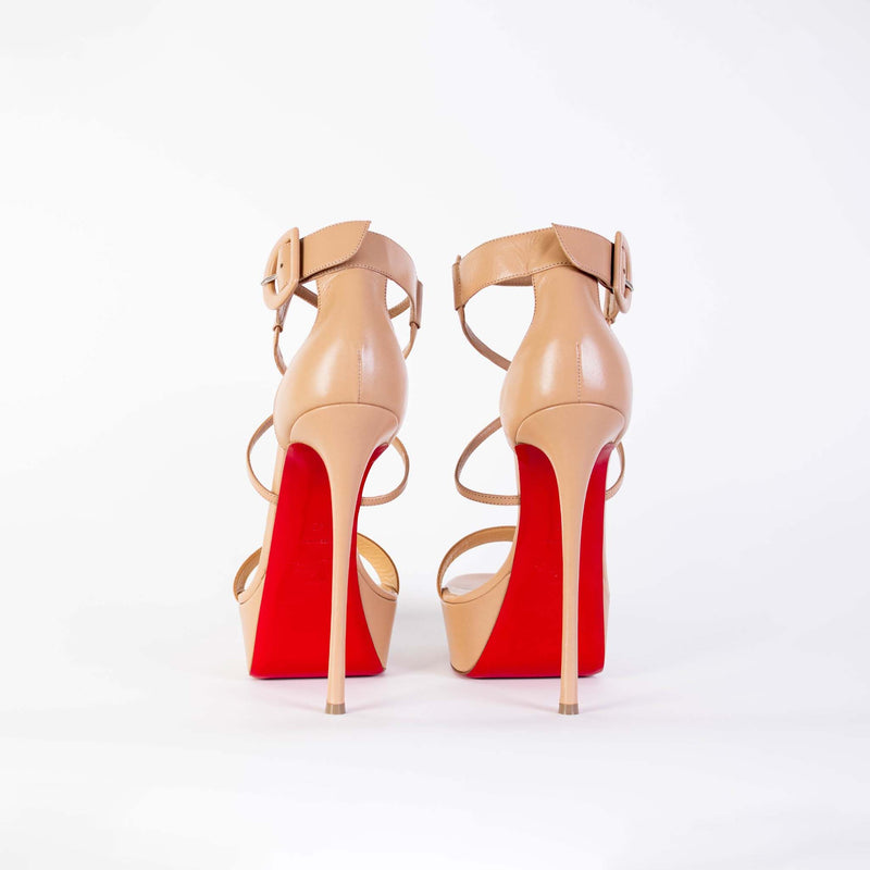 Chrisitan Loboutin Pink Leather Sandals