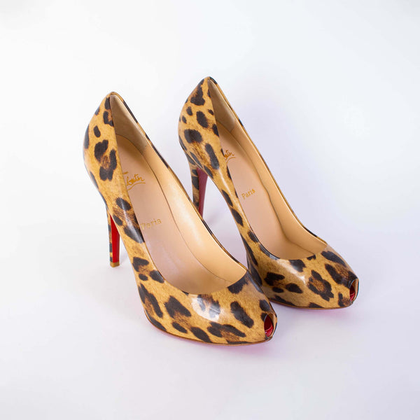 Christian Loboutin Printed Leopard Pumps