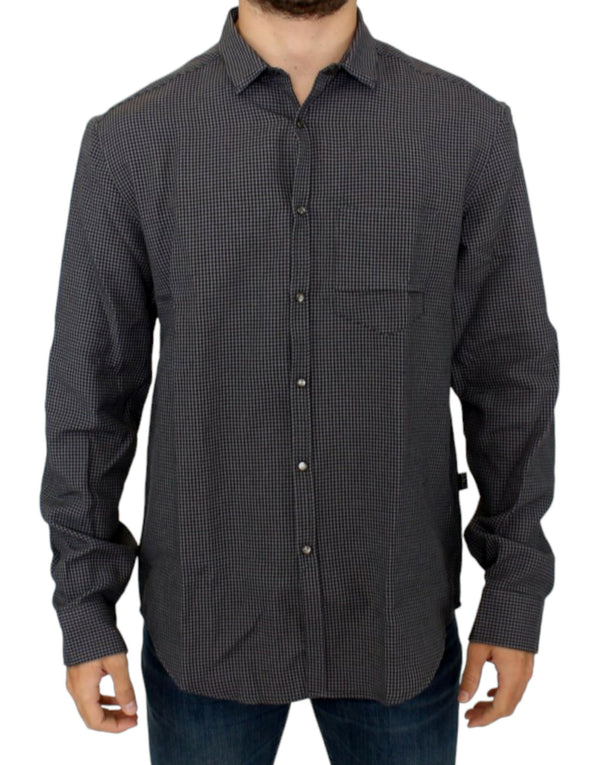 Gray linen casual shirt