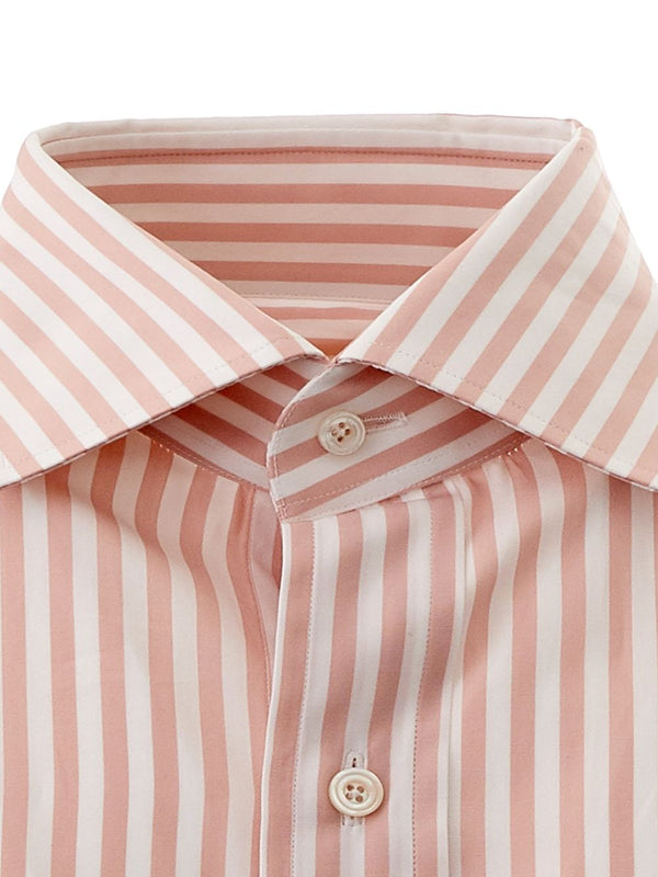 Pink Striped Regular Fit Shirt