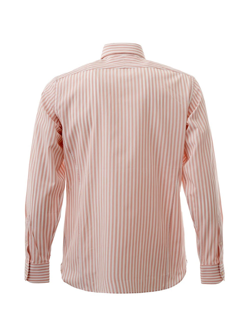 Pink Striped Regular Fit Shirt