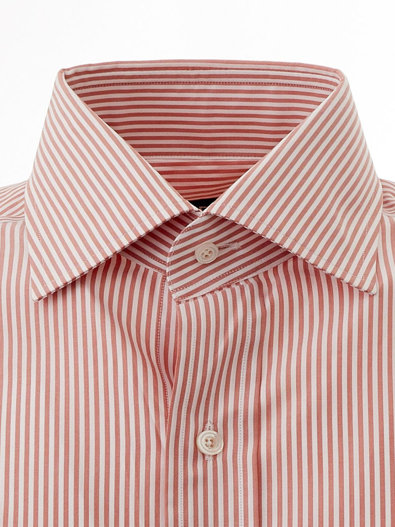 Pink Thin Stripes Regular Fit Shirt