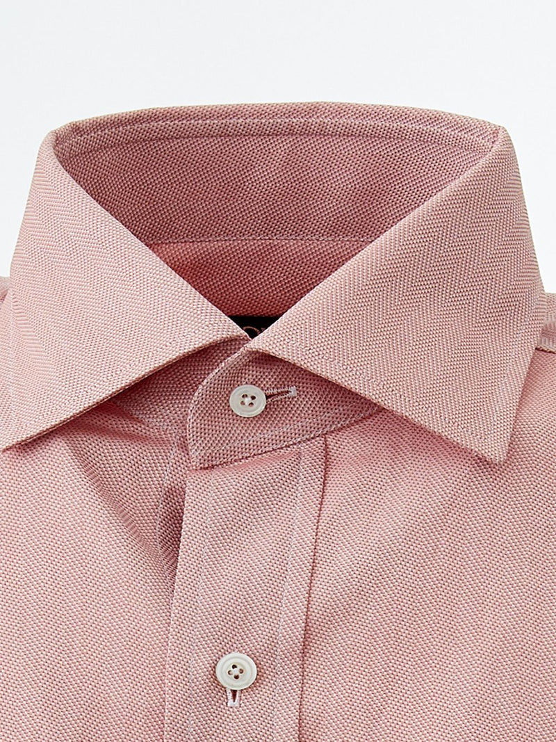 Pink Contrasting hem Regular Fit Shirt