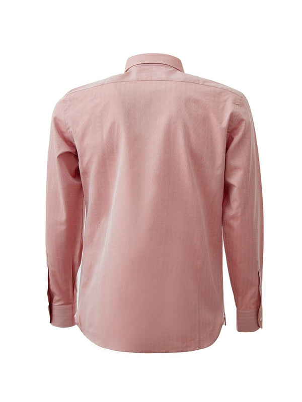 Pink Contrasting hem Regular Fit Shirt