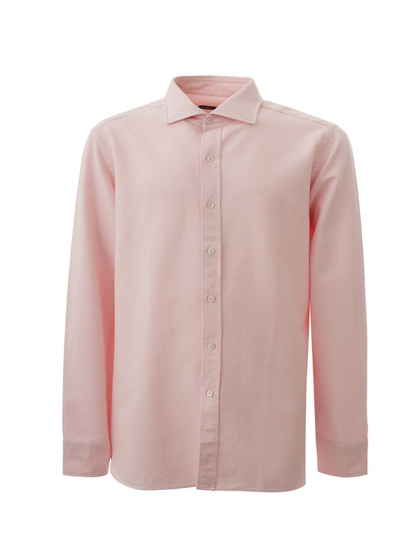 Pink Long Sleeves Regular Fit Shirt