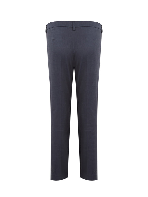 Blue Linen Blend  Chino Trousers