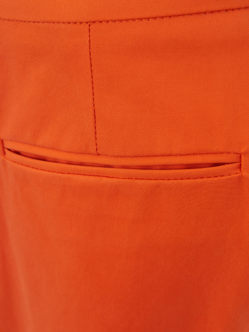 Orange Cotton Chino Trousers