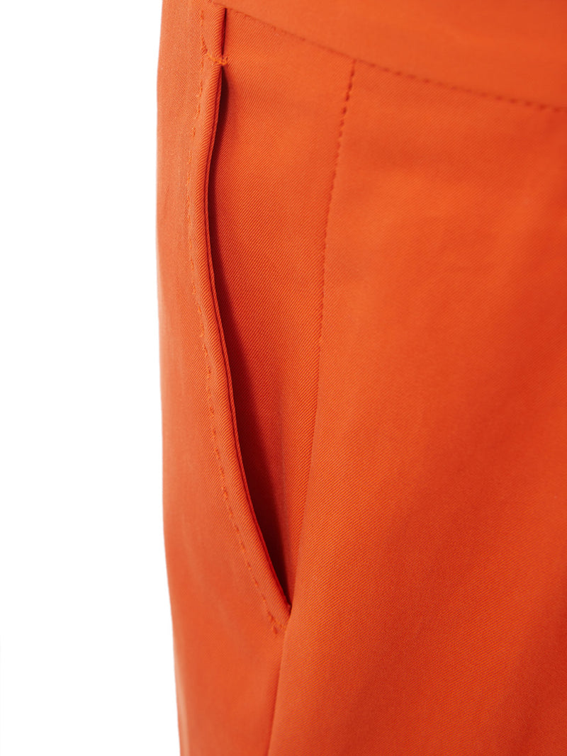 Orange Cotton Chino Trousers