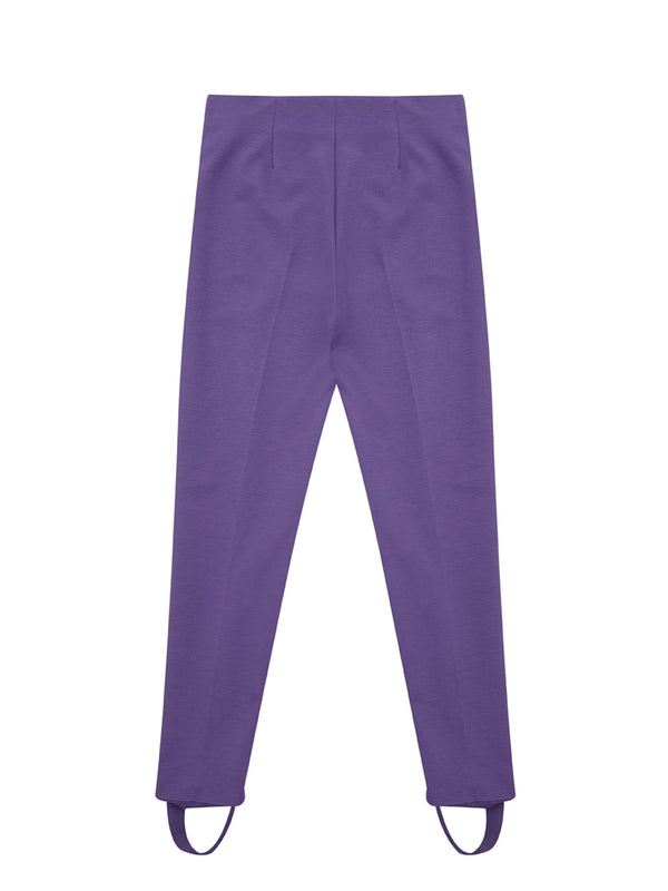 Viscose Purple Jodpurs Style Trousers