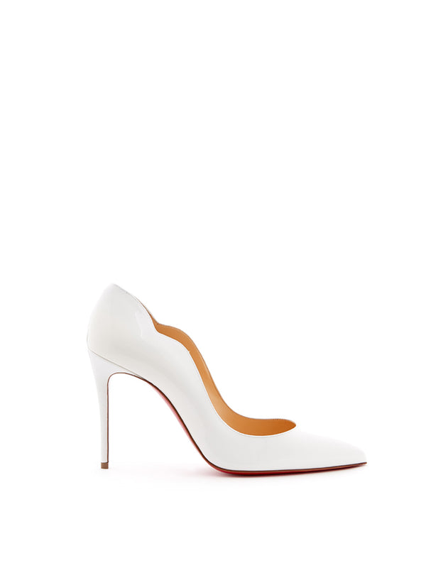 Hot Chick White Patent Leather Décolleté