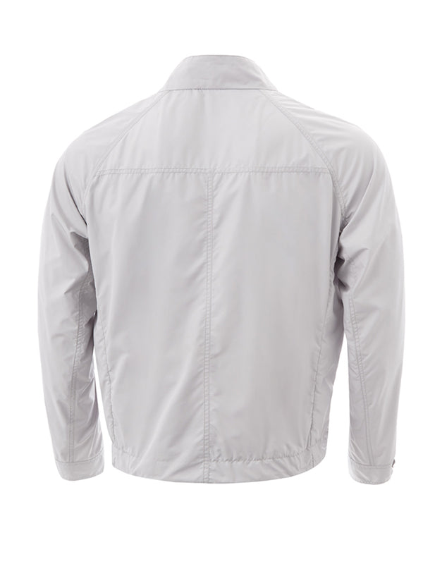 White Tech Fabric Jacket