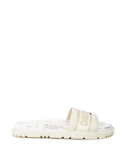 Printed Dway Ivory Slipper