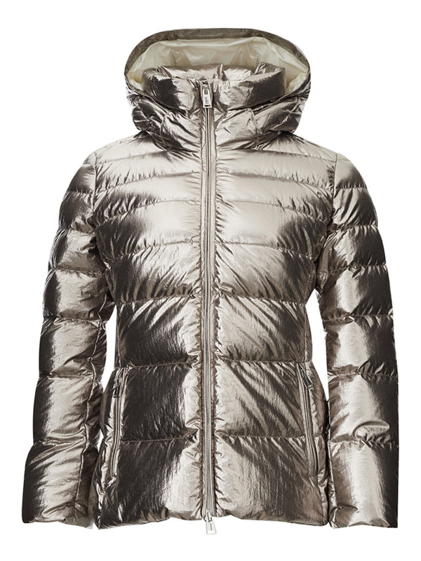 Chrome Silver Quilted Jacket