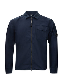 Blue Cotton Overshirt