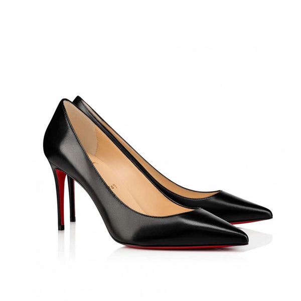 Black Suede Pumps Iconic Red Sole
