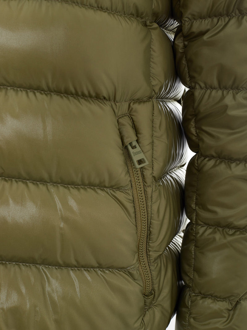 Ultralight Quilted Green Jacket