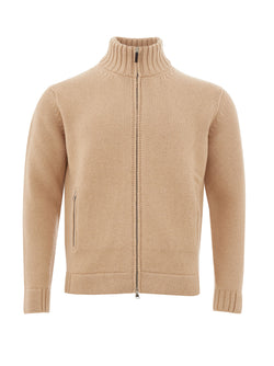 Zipped Wool Jumper