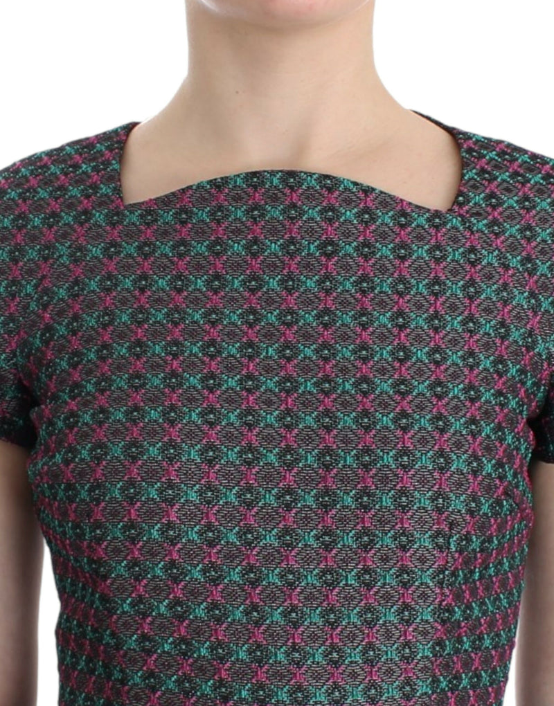 Multicolor Doris short sleeve dress
