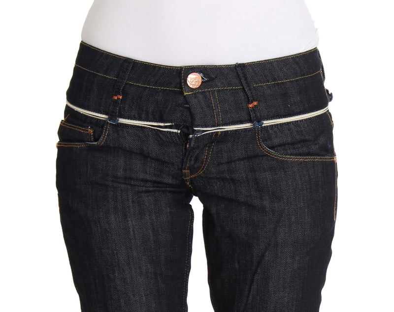 Blue Denim Cotton Bottoms Straight Fit Jeans