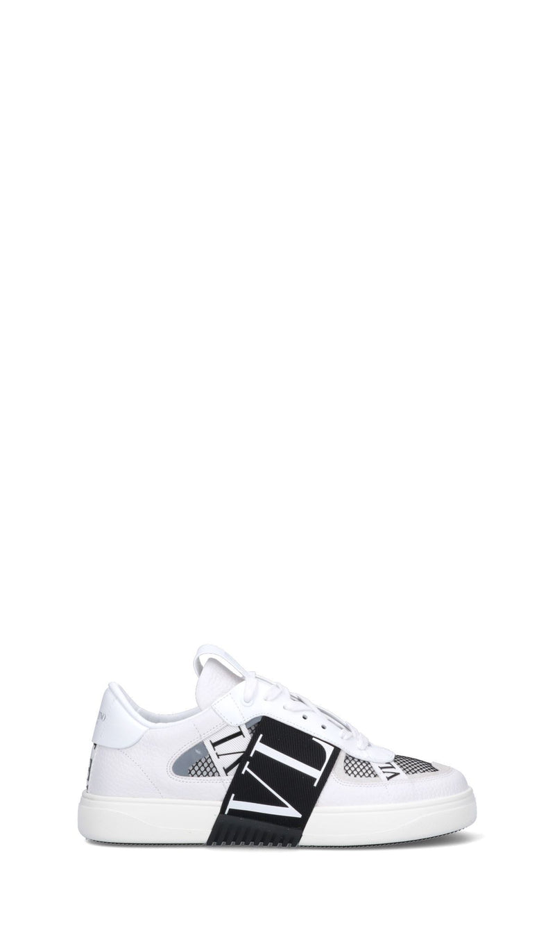 White Leather Low-Top Sneakers