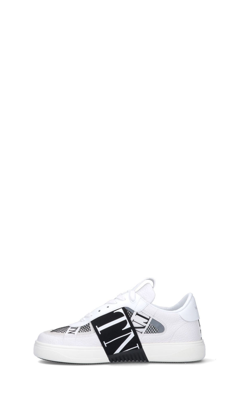 White Leather Low-Top Sneakers