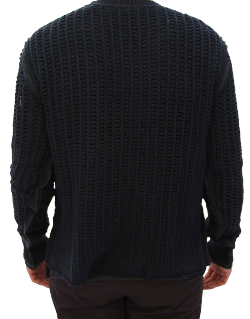 Blue Runway Netz Pullover Netted Sweater