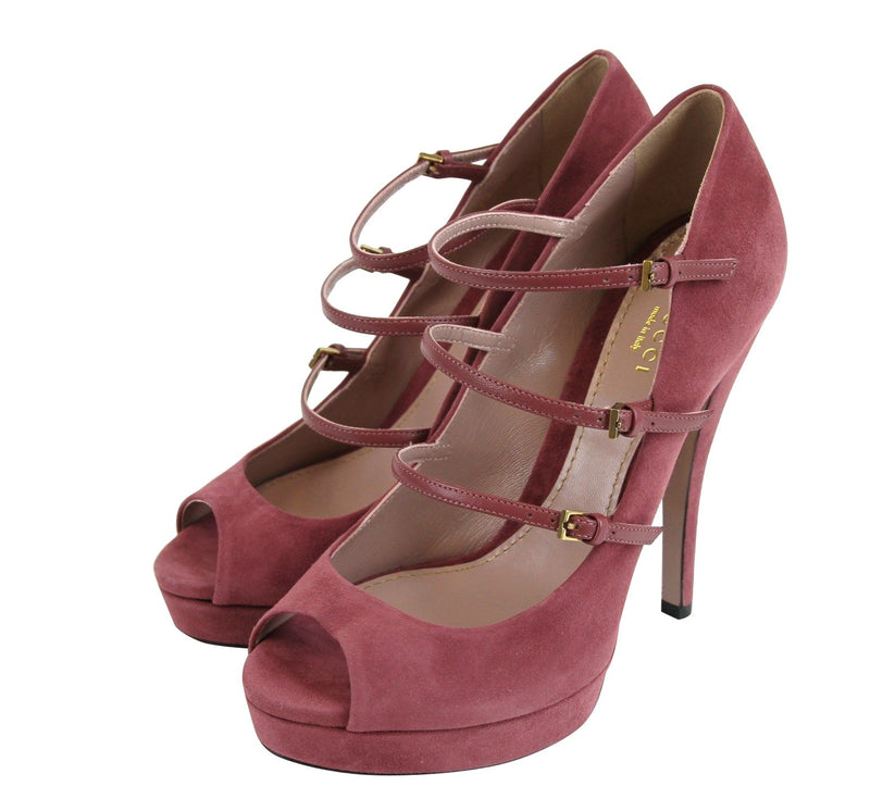 Women Tibet Red Suede High Heel Pump Shoes