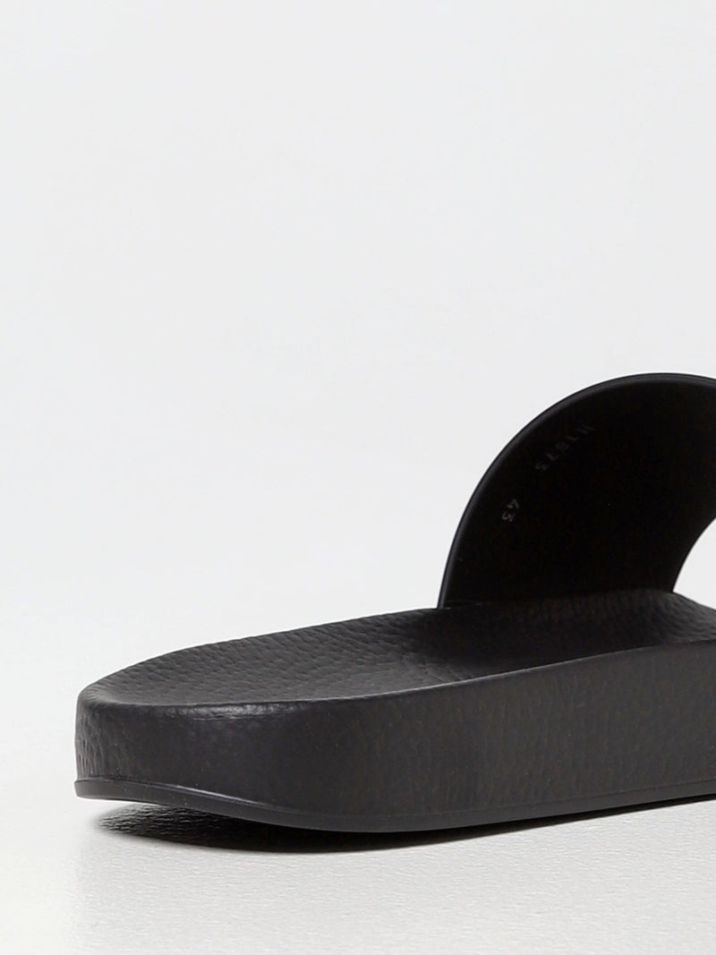 Black Rubber Garavani Slides Sandals