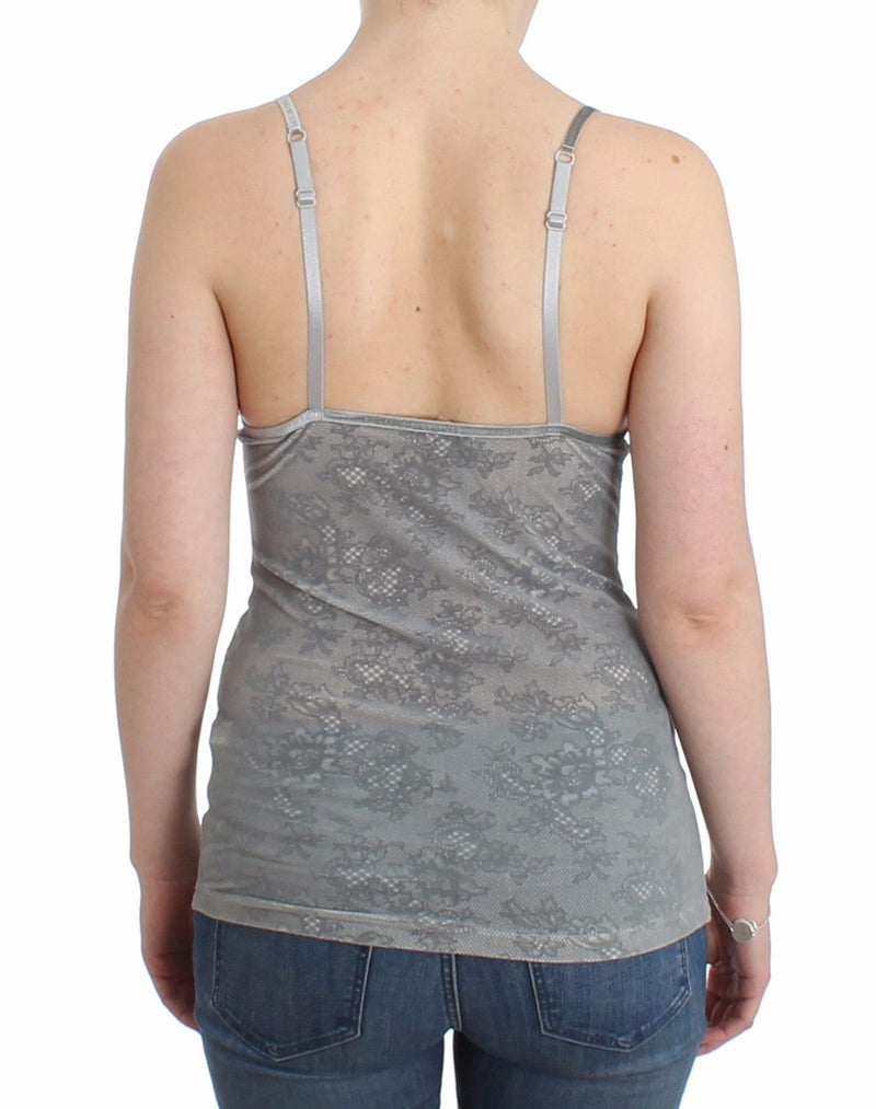 Lingerie Gray Bustier Top Camisole Cami Lace