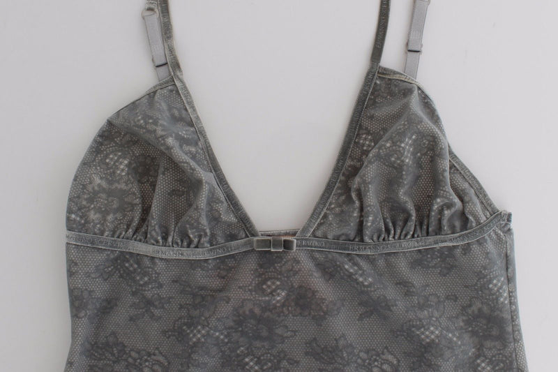 Lingerie Gray Bustier Top Camisole Cami Lace