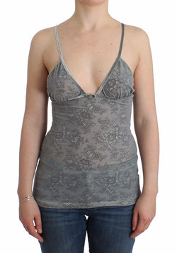 Lingerie Gray Bustier Top Camisole Cami Lace