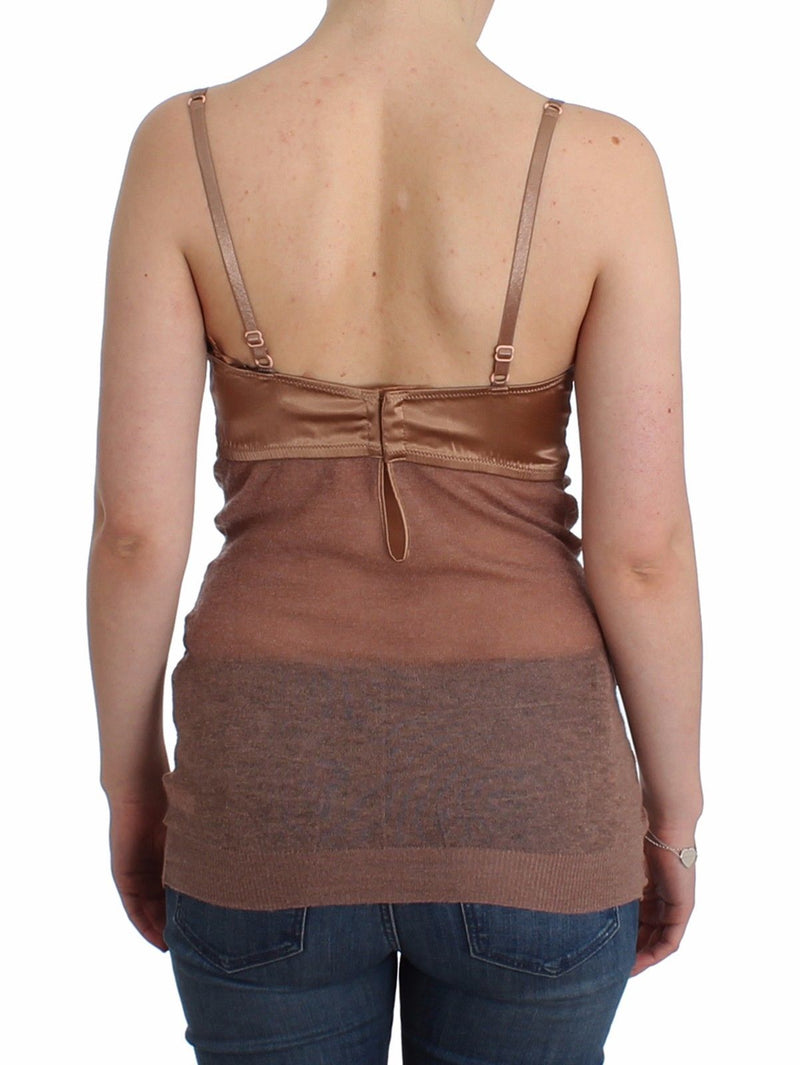 Lingerie Brown Bustier Top Camisole Cami