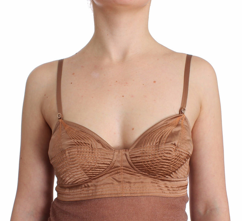 Lingerie Brown Bustier Top Camisole Cami